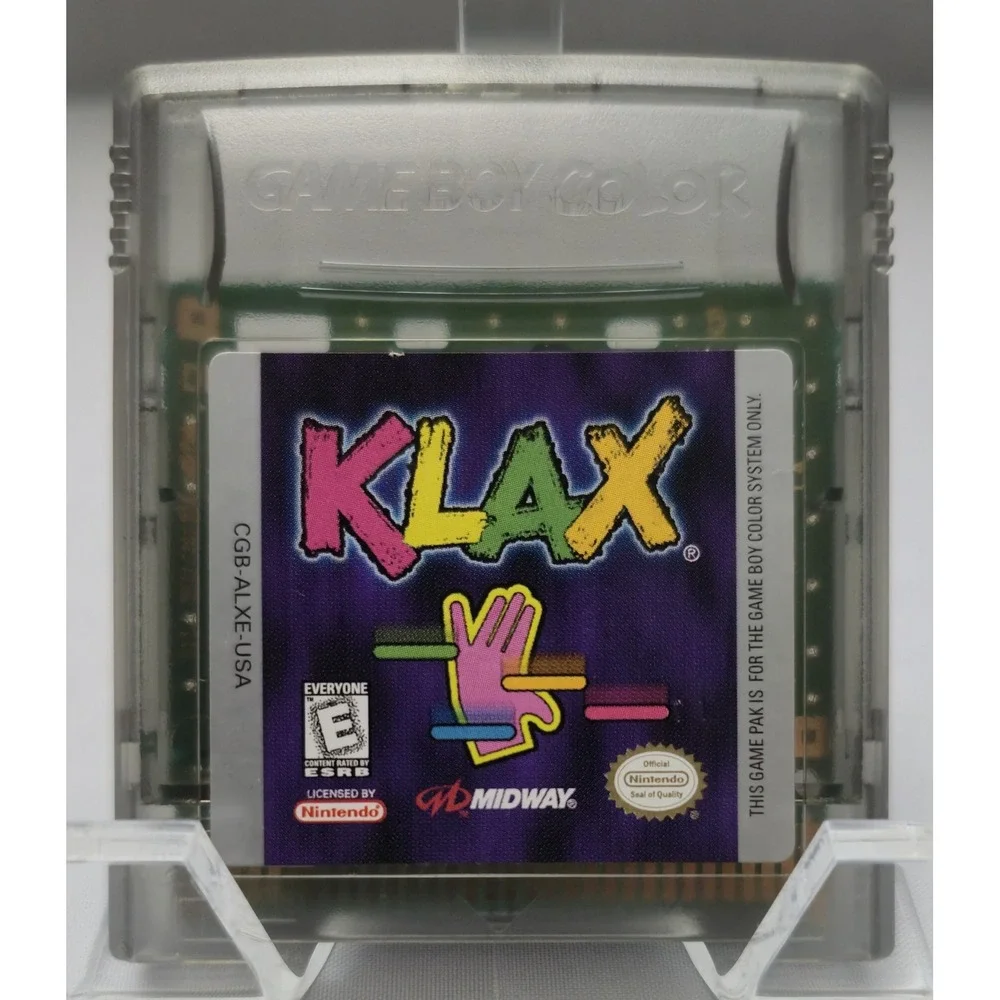 Klax - Game Boy Color - CGB-ALXE-USA - 11 Stamp - Tested‎